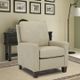 BarcaLounger® Fairview Cashmere Stone Leather Manual Recliner-2