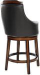 Homelegance® Bayshore Burnished Oak Swivel Counter Chair-3