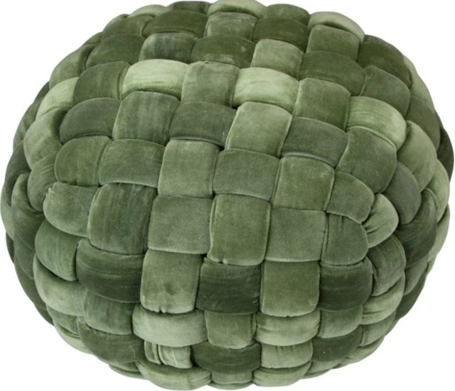 Moe's Home Collection Jazzy Chartreuse Pouf-2