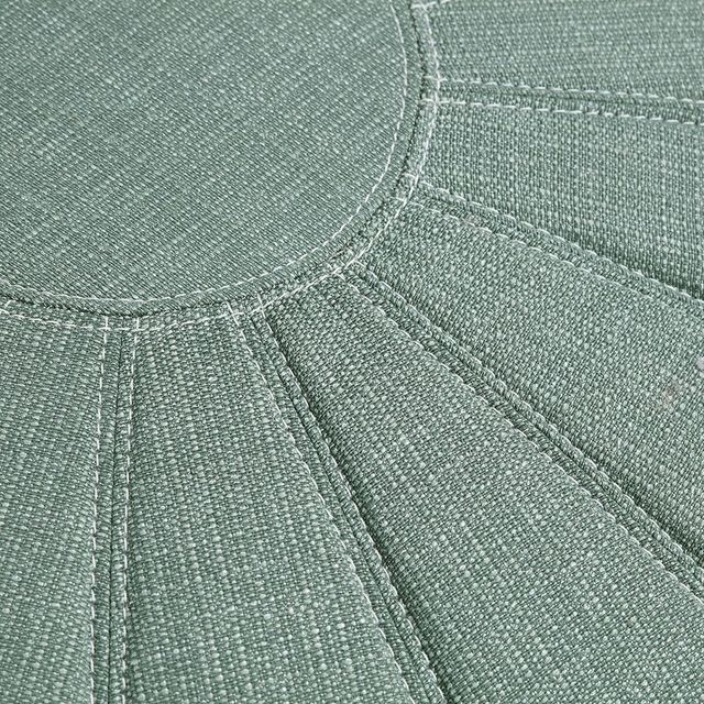 Olliix by Madison Park Seafoam Kelsey Round Pouf Ottoman-2