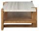 Magnussen Home® Carrington Granite Top Honey Wheat Cocktail Table-3