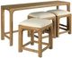 Hammary® Jetson 4-Piece Warm Honey Bar Console Set with Three Stools-2