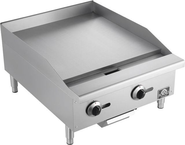 FORNO® 24" Stainless Steel Commercial Natural Gas Griddle -1