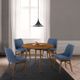 Armen Living Arcadia Walnut 42" Round Dining Table-4