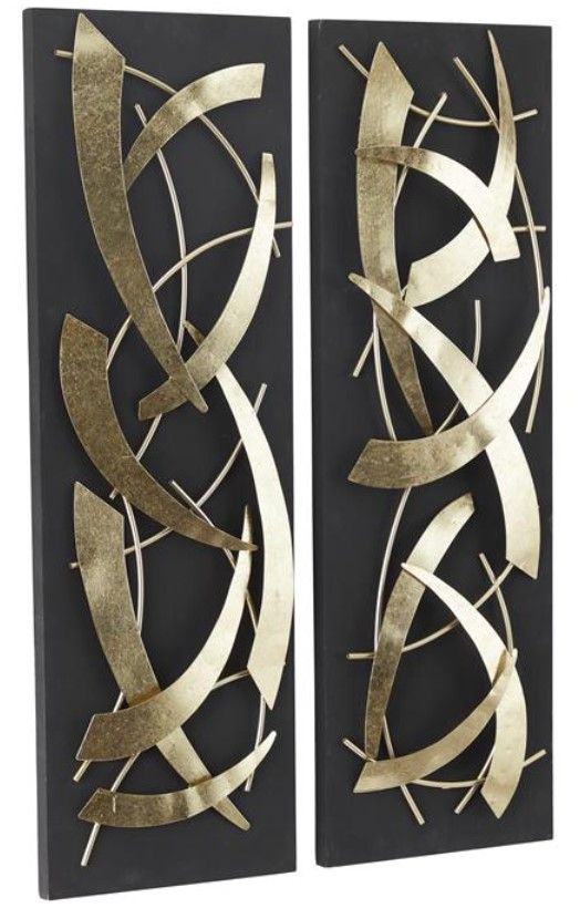 Deco Marche 2-Piece Abstract Dimensional Wall Decor Set-1