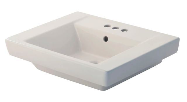 American Standard Boulevard® White 4" Centerset Pedestal Sink Top-1