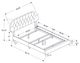 Monarch Specialties Inc. Brown Leather Look with Wood Leg Twin Bed-3