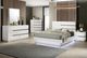 New Classic® Home Furnishings Paradox 4-Piece White California King Panel Bedroom Set-1