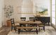Intercon Hendricks Raven/Rustic Wheat Trestle Table-1