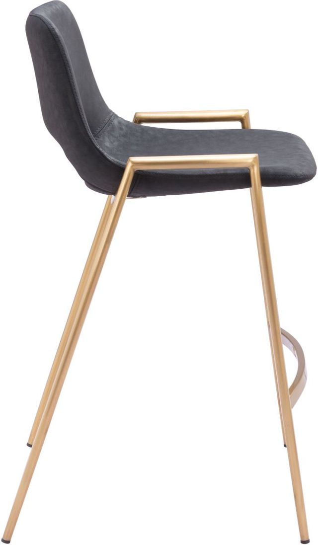 Zuo® Modern Desi Black/Gold Counter Chair-1