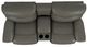 La-Z-Boy® James Charcoal Leather Manual Reclining Loveseat with Console-4