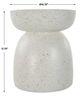 Uttermost® Inhale Matte White Accent Table-2