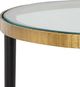 Uttermost® Stiletto Glass Top Side Table with Black Legs-3