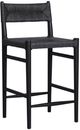 Four Hands Lomas Vintage Coal Wooden/Woven Outdoor Counter Stool-0