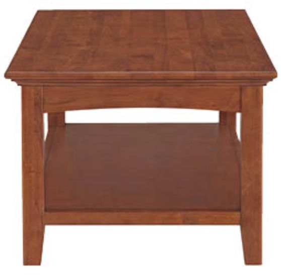 Whittier Wood® Furniture McKenzie Glazed Antique Cherry Rectangular Cocktail Table-3