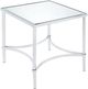 ACME Furniture Petunia Mirrored End Table with Chrome Base-0