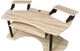ACME Furniture Eleazar Natural Oak Music Studio Desk with Two Top Shelves-4
