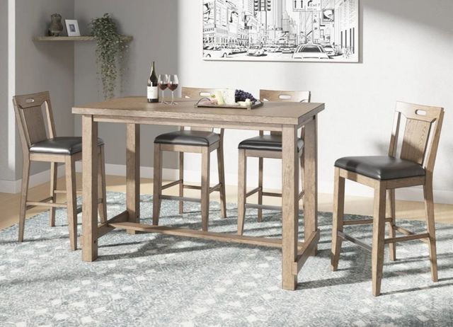 Emerald Home Benton Pecan Brown Bar Stool-1