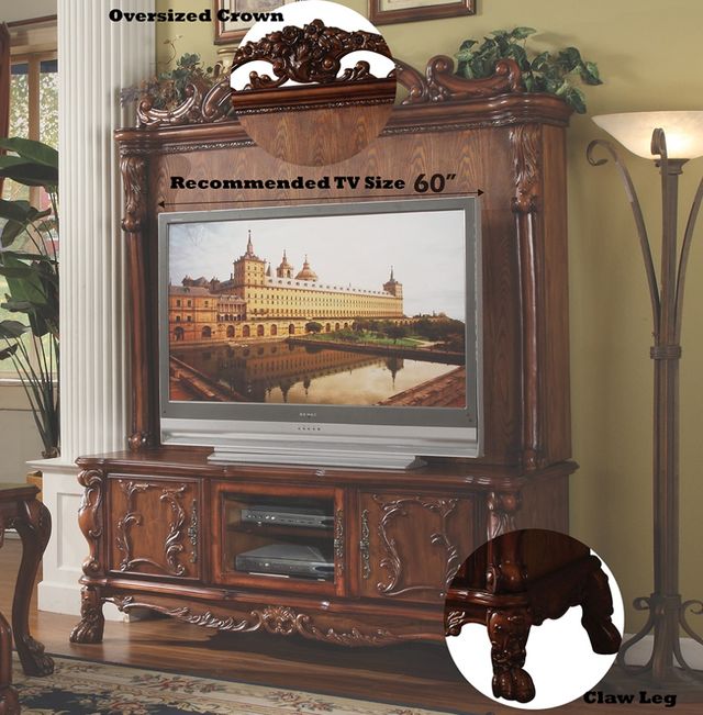 ACME Furniture Dresden Cherry Oak 81" Entertainment Center-3