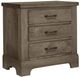 Artisan & Post by Vaughan-Bassett Cool Rustic Stone Gray 3-Drawer Nightstand-0