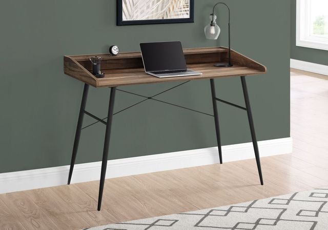 Bureau d'ordinateur brun de Monarch Specialties Inc.
