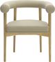 TOV Furniture Spara Natural/Taupe Vegan Leather Dining Arm Chair-2