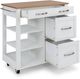 homestyles® Storage Plus Off-White Kitchen Cart-3