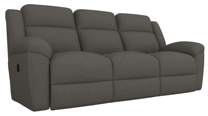 La Z Boy Joel Charcoal Manual Reclining Sofa Johnson s Furniture Appliances