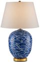 Currey & Company Nami Blue/Off-White Table Lamp-0