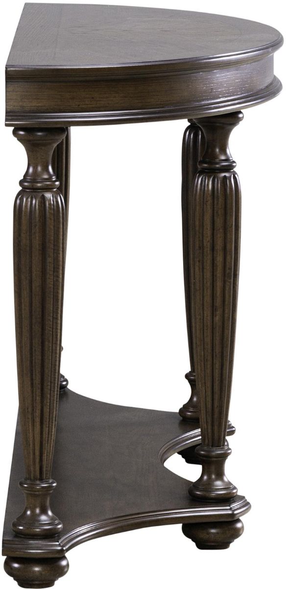 Liberty Furniture Allington Satin Sienna Demilune Sofa Table-4