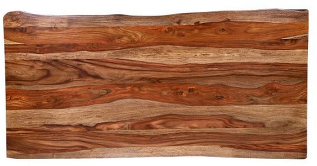 Porter International Designs Manzanita Harvest 82" Dining Table with Black Double U Base-2