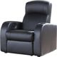 Coaster® Cyrus Black Home Theater Upholstered Recliner-0