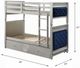 ACME Furniture Varian Blue/Silver Twin Over Twin Bunk Bed-2