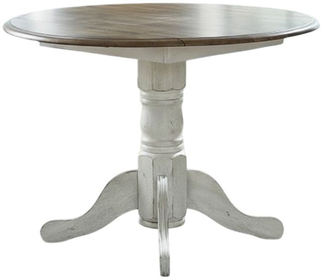Liberty Furniture Carolina Crossing 5-Piece Antique Honey/White Drop Leaf Dining Set-2
