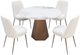 Modus Furniture Crossroads 2.0 Carmel Chanelle Top Round Dining Table with Bronze Base-2