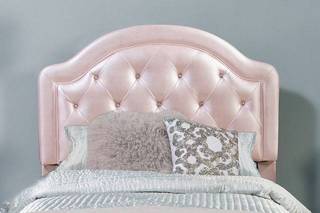 HH2 Home Karley Embossed Pink Twin Faux Leather Headboard-4