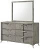 Bernards Aries Gray 6-Drawer Dresser-3