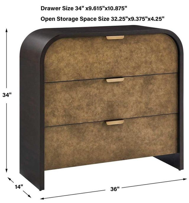 Uttermost® Byrams Brown/Walnut Stained 3-Drawer Chest-3