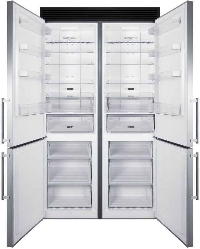 Summit® 47 in. 23.4 Cu. Ft. Stainless Steel Counter Depth Bottom Freezer Refrigerator-1