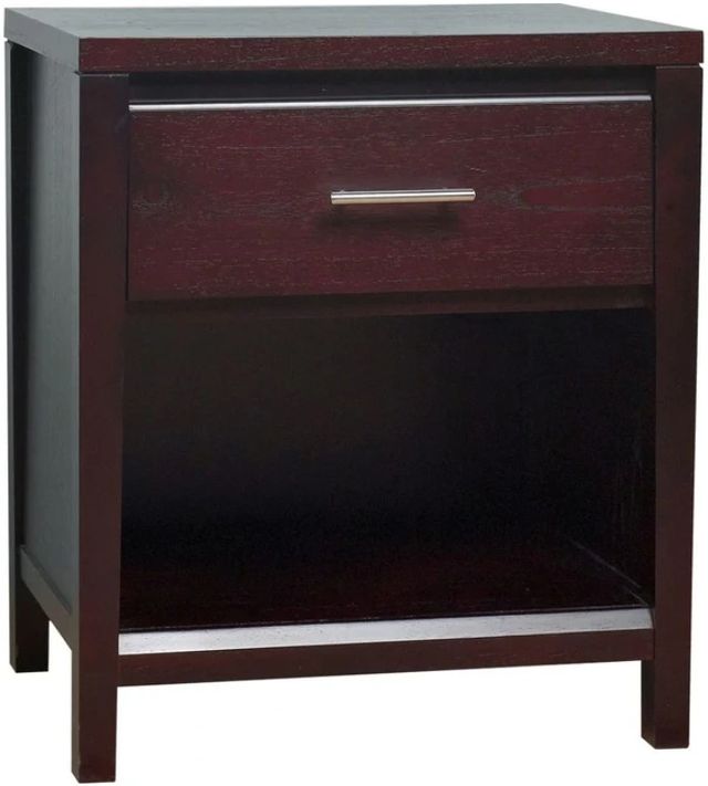 Modus Furniture Nevis Espresso Nightstand with Charging Station-0