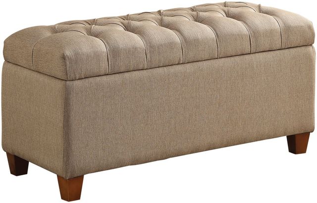 Coaster® Taupe Storage Bench-0