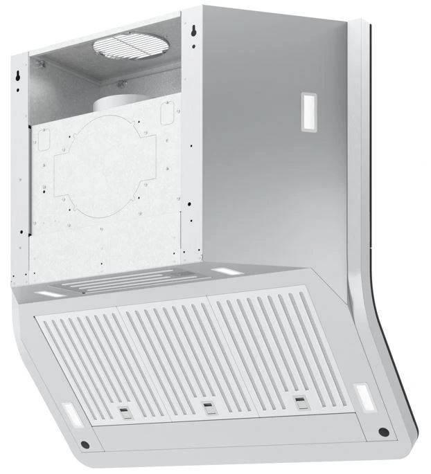 Zephyr Designer Collection Horizon 36" Matte Black Glass Wall Mounted Range Hood-2