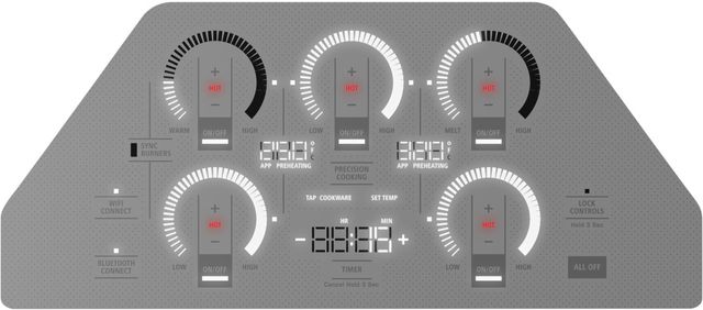 Monogram® 36" Silver Induction Cooktop-2