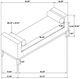 Coaster® Rosie Vanilla Accent Bench-4