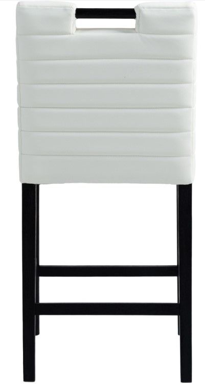 Meridian Furniture Aimee Black/Cream Leather Counter Stool-3