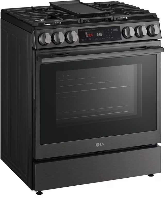 LG 30" Black Stainless Steel Smart Wi-Fi Enabled ProBake Convection® InstaView® Slide-In Gas Range-2