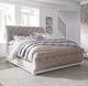 Liberty Furniture Magnolia Manor Antique White Queen Upholstered Sleigh Bed-0