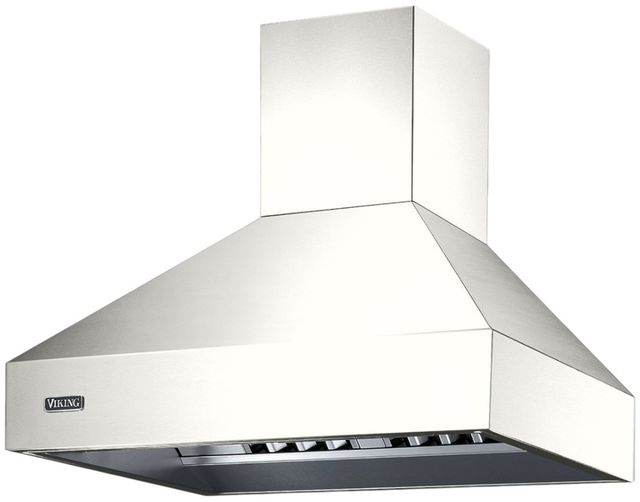 Viking® 5 Series 30" Pure White Chimney Wall Hood-0