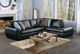Palliser® Furniture Kelowna 2-Piece Black Right-Arm Facing Sofa Sectional and Chaise-1