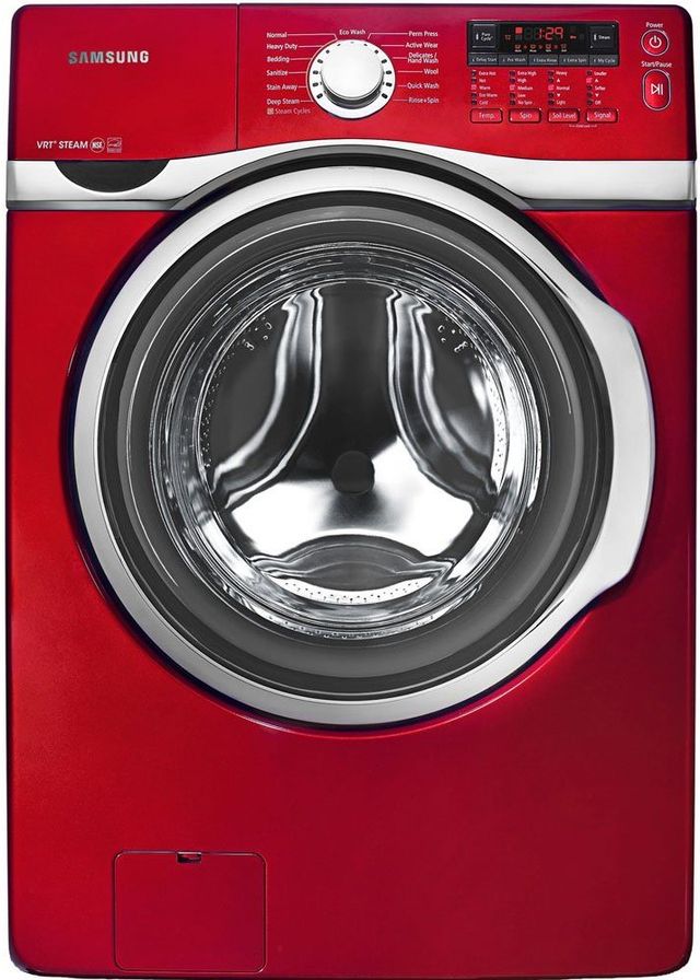 Samsung Red Front Load Washer-0